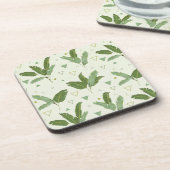 Dessous-de-verre Feuille de banane avec triangles (Côté gauche)