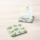 Dessous-de-verre Feuille de banane avec triangles (Côté Droit)