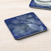 Dessous-de-verre Feuille de Blue Bokeh (Côté gauche)