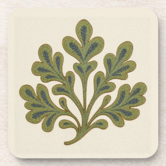 Dessous-de-verre Feuille de chêne stylistique de William De Morgan