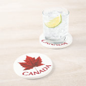 Dessous de verre Feuille d'érable de Dessous de ve (Côté)