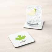 Dessous-de-verre Feuille d'érable verte Canada (Côté Droit)