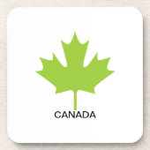 Dessous-de-verre Feuille d'érable verte Canada (Devant)