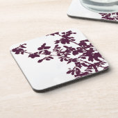 Dessous de verre Feuille Maroon (Côté gauche)