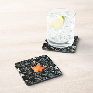 Dessous-de-verre Feuille orange