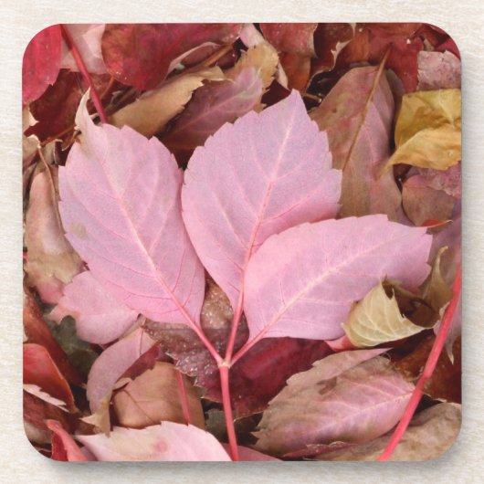 Dessous de verre Feuille rouge (Devant)