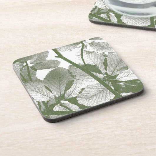 DESSOUS-DE-VERRE FEUILLE VERT (Côté gauche)