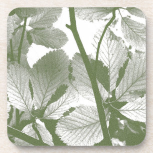 DESSOUS-DE-VERRE FEUILLE VERT