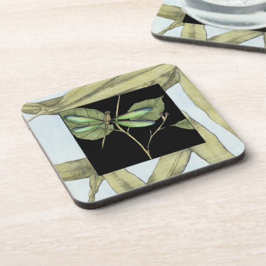 Dessous-de-verre Feuilles à l'instigation de la libellule par Jenni (Côté gauche)