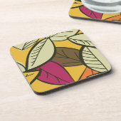 Dessous-de-verre Feuilles d'automne artistiques (Côté gauche)