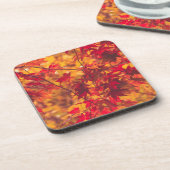 Dessous-de-verre Feuilles d'automne Couleur rouge automne (Côté gauche)