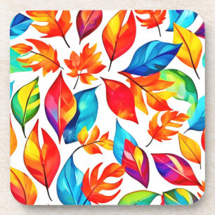 Dessous-de-verre Feuilles d'automne Motif Abstrait