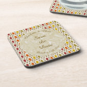 Dessous-de-verre Feuilles de chêne et Acorns Automne Mariage d'auto (Côté gauche)