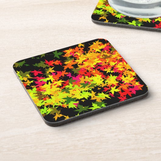 Dessous-de-verre Feuilles de Fallen Maples à l'automne (Côté gauche)