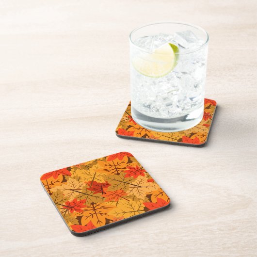 Dessous-de-verre Feuilles de l'érable d'automne (Côté Droit)