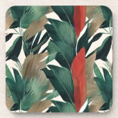 Dessous-de-verre Feuilles de palme dans les tons muets (Devant)