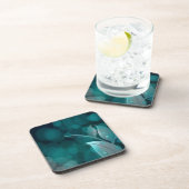 Dessous-de-verre Feuilles turquoise Bokeh (Côté Droit)