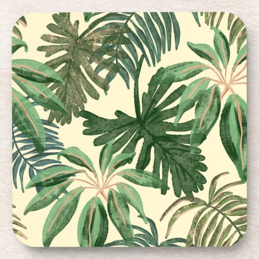 Dessous-de-verre Feuilles verts (Devant)