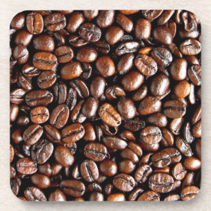 Dessous-de-verre Fèves de café grillées foncées