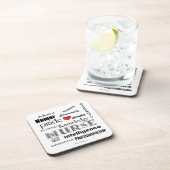 Dessous-de-verre Fierté-Attributs d'infirmière (Côté Droit)