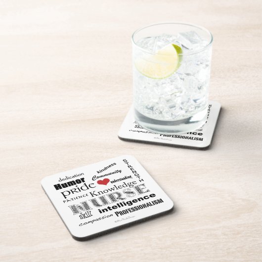 Dessous-de-verre Fierté-Attributs d'infirmière (Côté Droit)