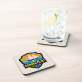 Dessous-de-verre Fierté de l'État | Connecticut (Côté Droit)