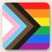 Dessous-de-verre Fierté de progrès LGBTQ+ (Devant)