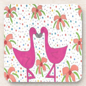 Dessous-de-verre Fiesta Flamant rose Floral (Devant)