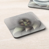 Dessous-de-verre Figure frappante, Art Fractal Abstrait moderne (Côté gauche)