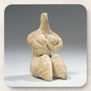 Dessous-de-verre Figurine femelle dans le style de Halaf, c.4500