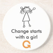 Dessous de verre - fille (Devant)