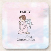 Dessous-de-verre Fille, ange de première communion (Devant)