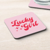 Dessous-de-verre Fille chanceuse (Côté gauche)