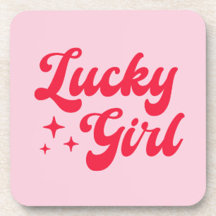Dessous-de-verre Fille chanceuse