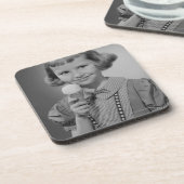 Dessous-de-verre Fille mangeant la crème glacée (Côté gauche)