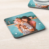 Dessous-de-verre Filles White Love Script Avec Coeur Valentine (Côté gauche)