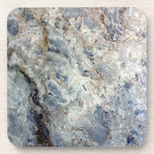 Dessous-de-verre Finition en marbre blanc bleu glace