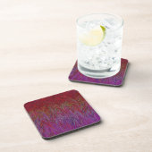 Dessous-de-verre "Firestorme neurale" Abstraite" Rouge violet (Côté Droit)