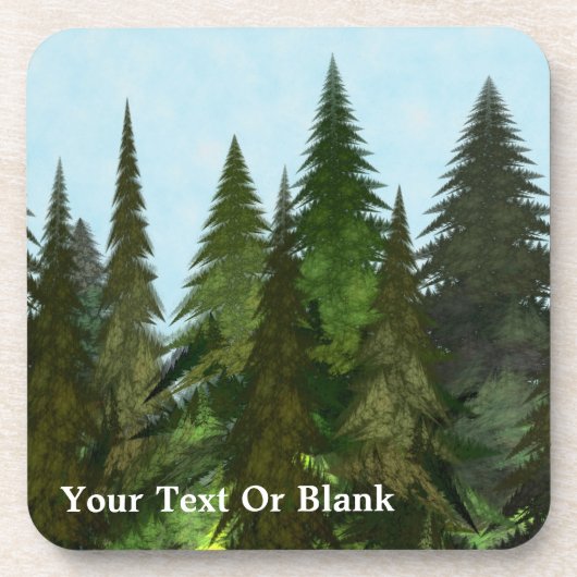 Dessous-de-verre Firs fractaux (Devant)