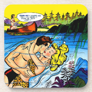 Dessous-de-verre First Romance 07 Jolie fille Comics Vintages