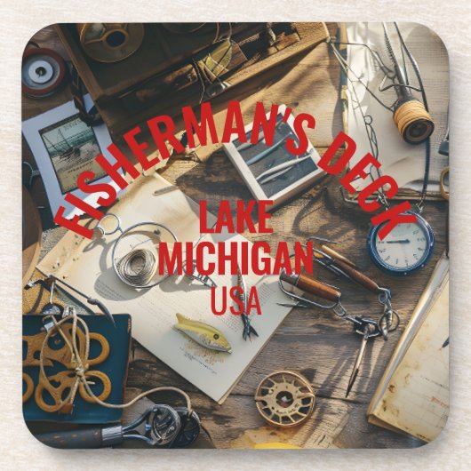 Dessous-de-verre Fisherman’s Deck Hard plastic coaster (Devant)