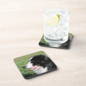 Dessous-de-verre Fixation de chiot de border collie (Côté Droit)