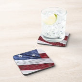 Dessous-de-verre Flag patriotique américain rouge, blanc et bleu (Côté Droit)