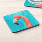 Dessous-de-verre Flamant rose (Côté gauche)