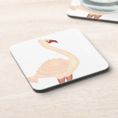 Dessous-de-verre Flamant rose de pêche (Côté gauche)