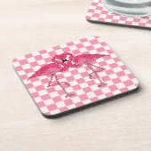 Dessous-de-verre Flamants roses (Côté gauche)