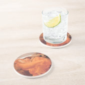 Dessous de verre flambants de boissons de grès de (Côté)