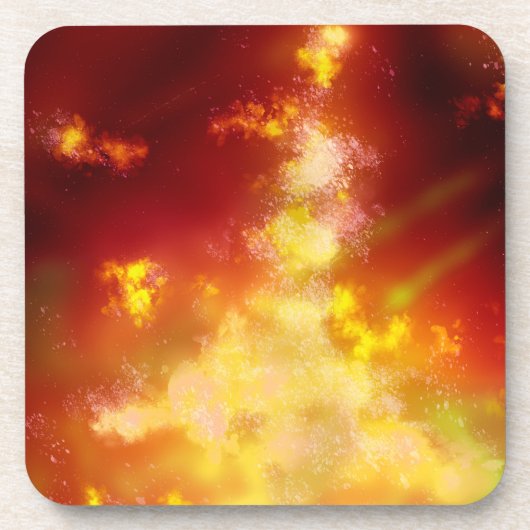 Dessous-de-verre Flame Night Sky Plastic (Devant)