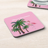 Dessous-de-verre Flamingo and palm tree Christmas Pillow (Côté gauche)