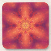 Dessous-de-verre Flamme flamboyante Phoenix brûler flocon de neige (Devant)